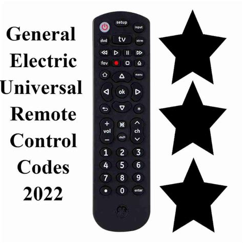 general electric universal remote codes for converter box|ge universal remote code sheet.